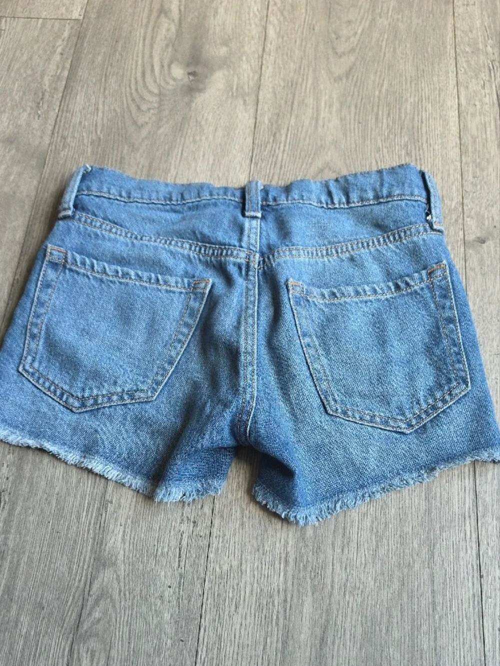 GAP Light Blue Distressed Denim Shorts